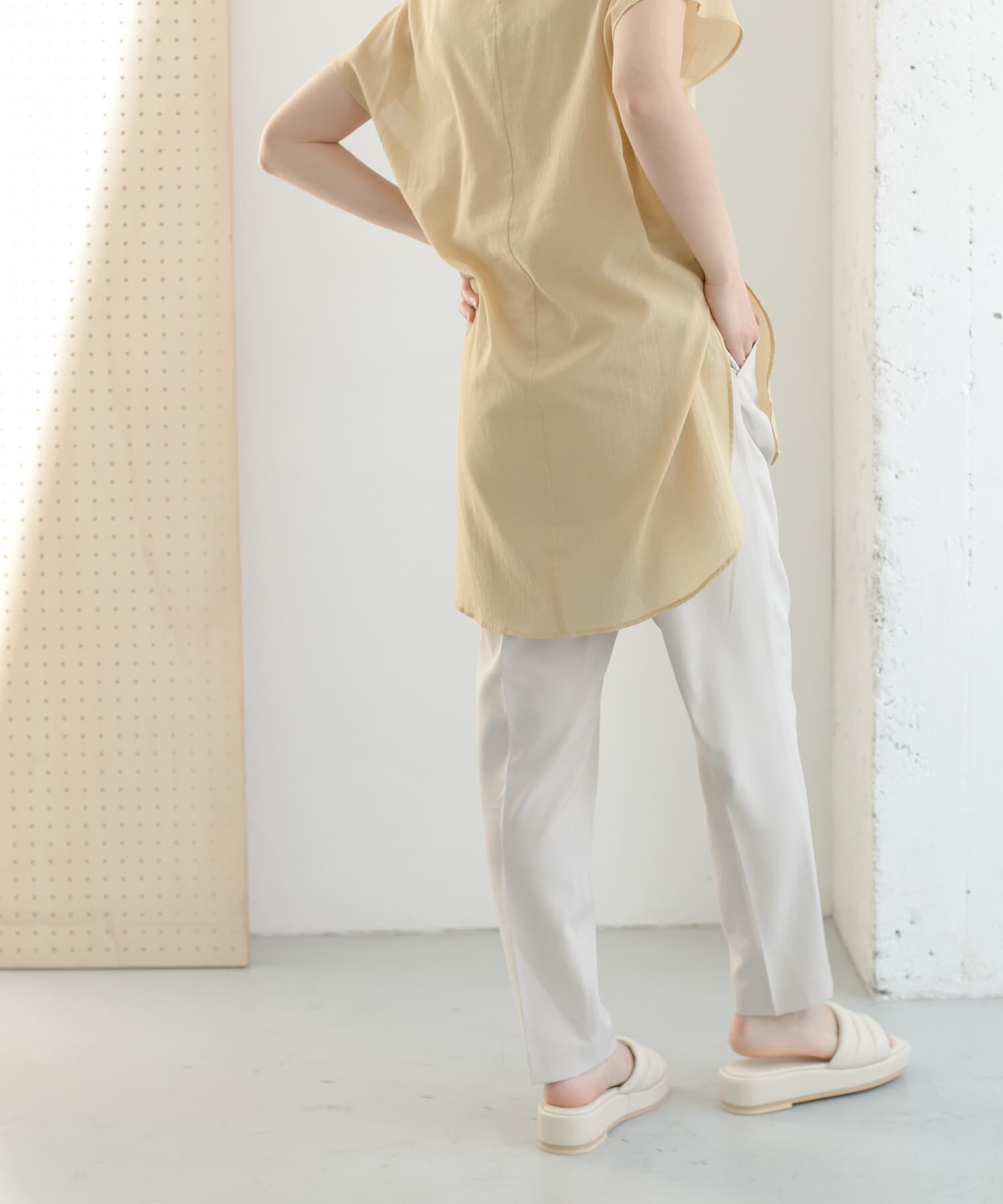  「illi　ワンタックスリムテーパードパンツ」|その他|