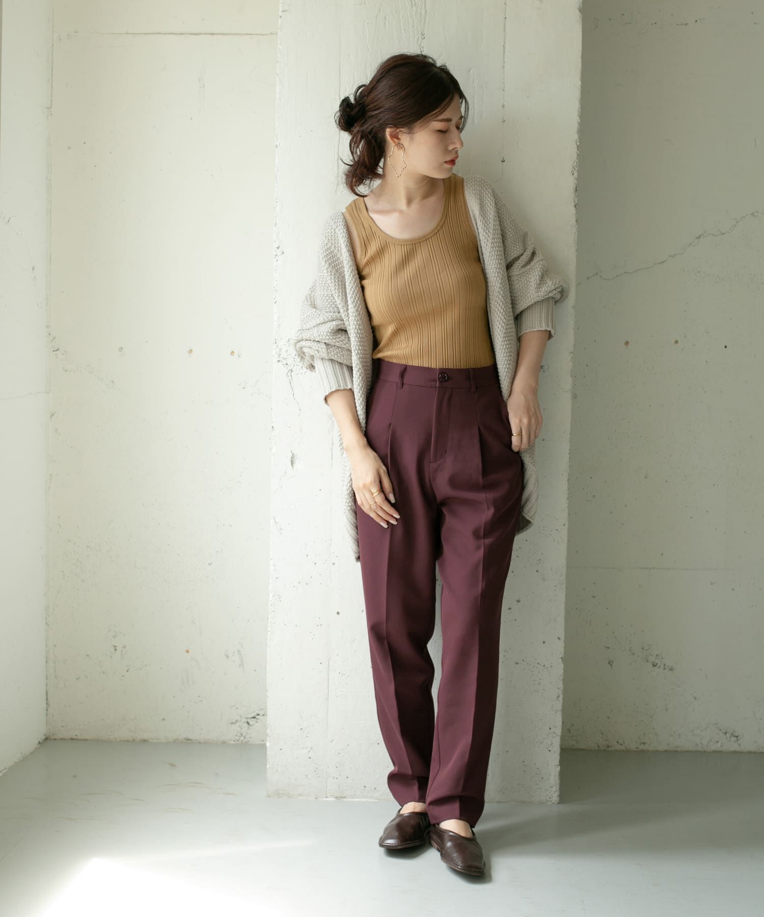  「illi　ワンタックスリムテーパードパンツ」|その他|