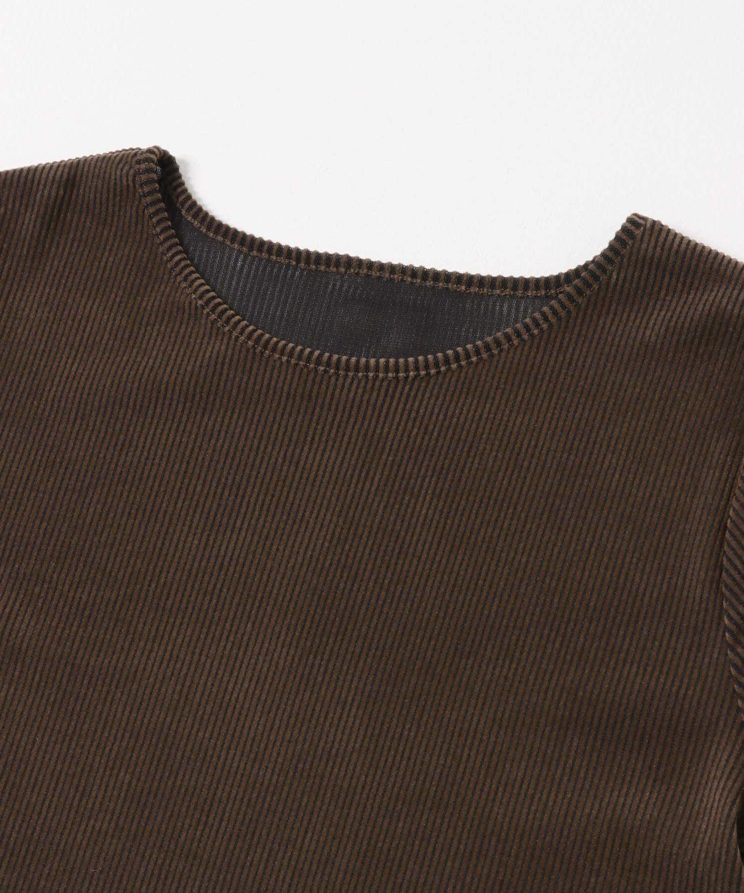  「シアーベロアシャーリングスリーブトップス」|Tシャツ・カットソー|