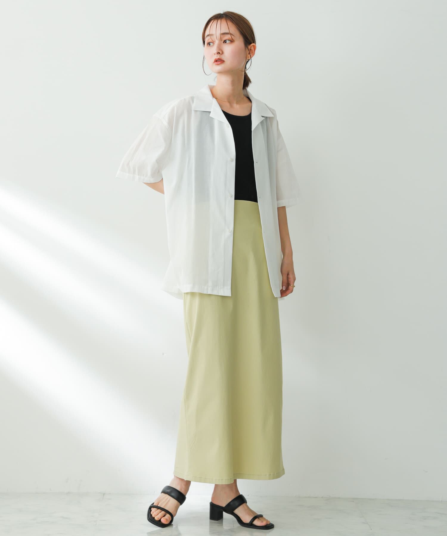 SENSE OF PLACE by URBAN RESEARCH「シアーシャンブレーオープンカラーシャツ」|シャツ・ブラウス|