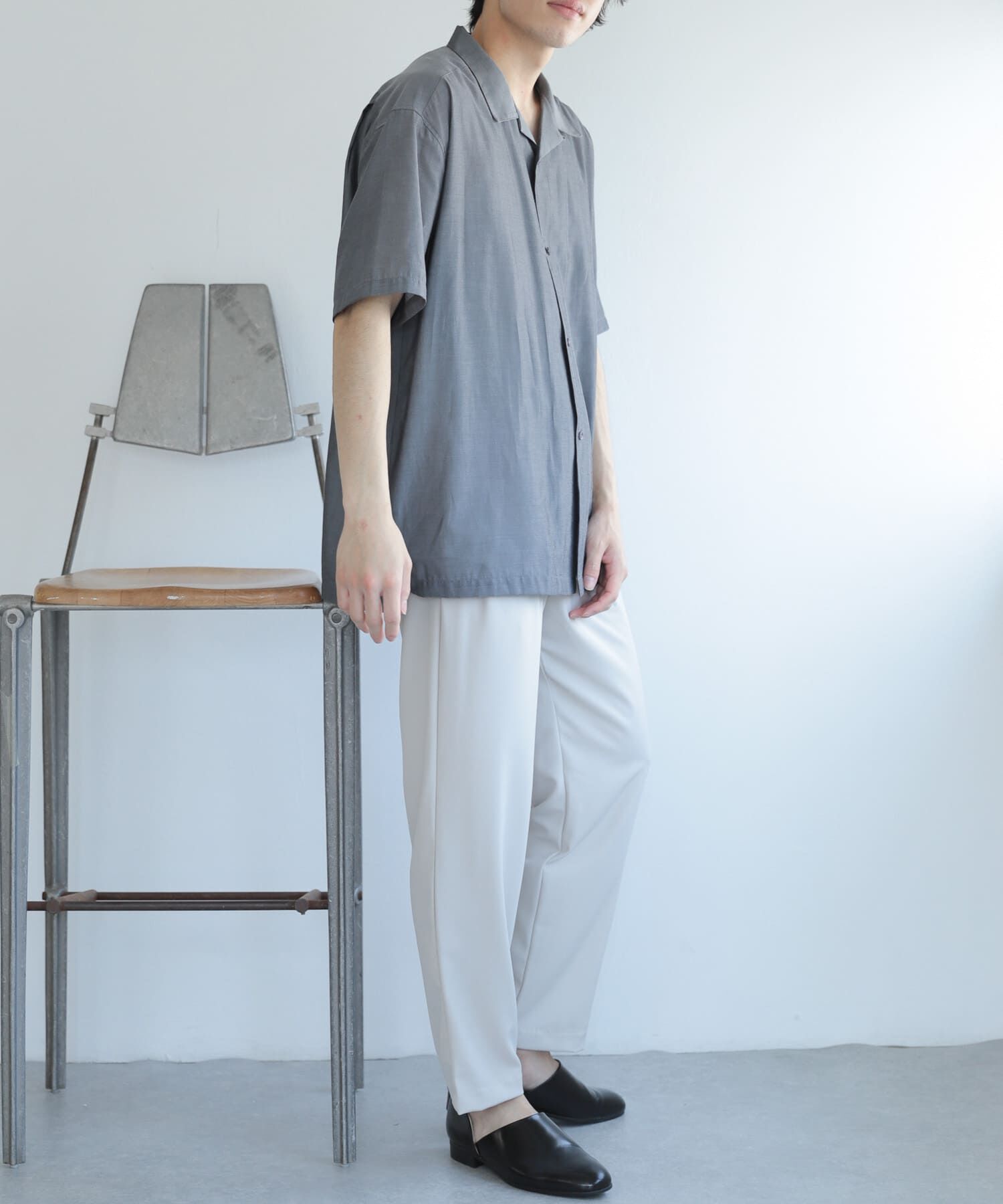 SENSE OF PLACE by URBAN RESEARCH「シアーシャンブレーオープンカラーシャツ」|シャツ・ブラウス|