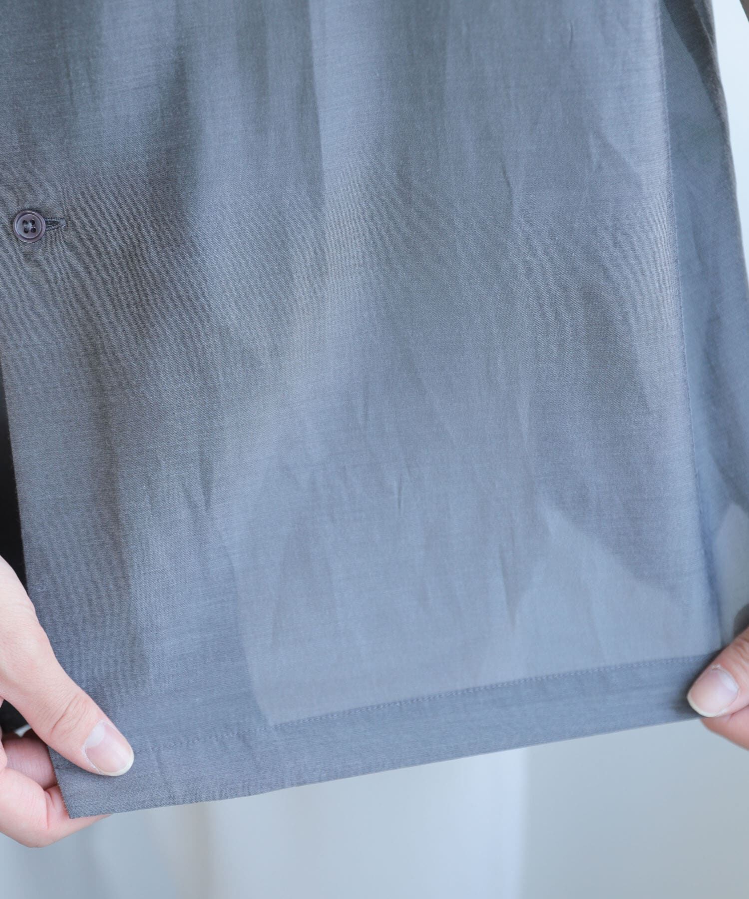 SENSE OF PLACE by URBAN RESEARCH「シアーシャンブレーオープンカラーシャツ」|シャツ・ブラウス|