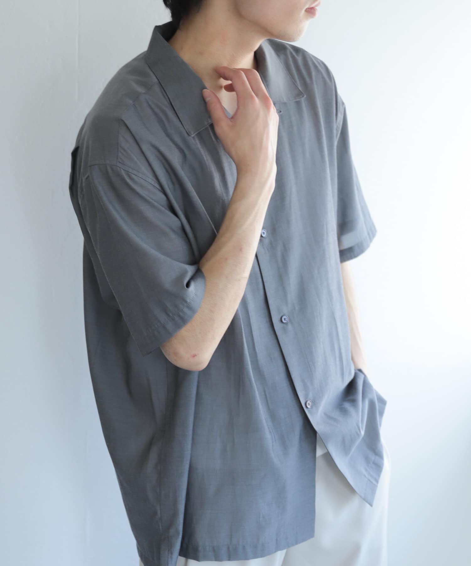 SENSE OF PLACE by URBAN RESEARCH「シアーシャンブレーオープンカラーシャツ」|シャツ・ブラウス|