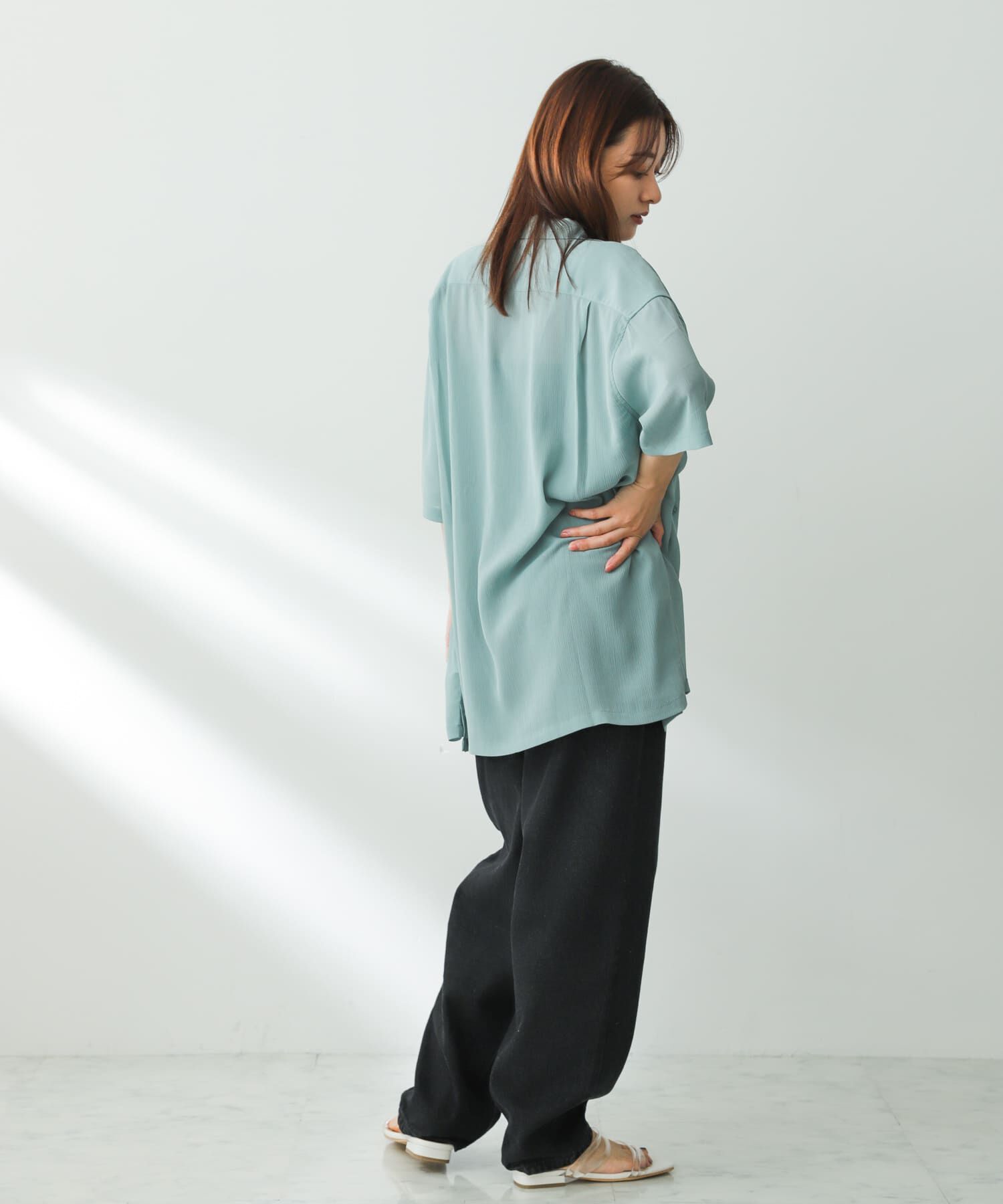 SENSE OF PLACE by URBAN RESEARCH「シアーシャンブレーオープンカラーシャツ」|シャツ・ブラウス|