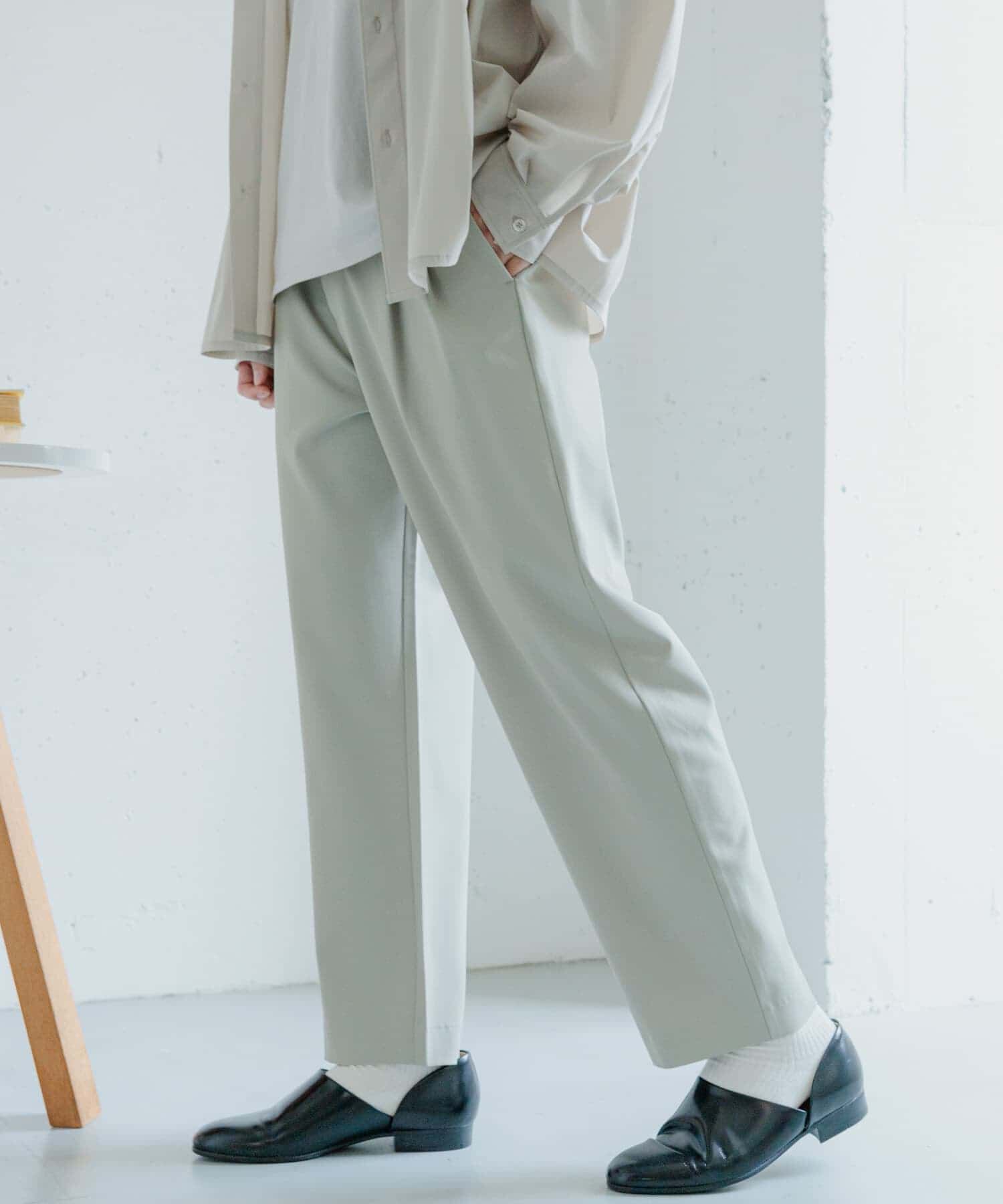 SENSE OF PLACE by URBAN RESEARCH「『イージーケア/セットアップ対応』ダブルタックテーパードスラックス」|その他|