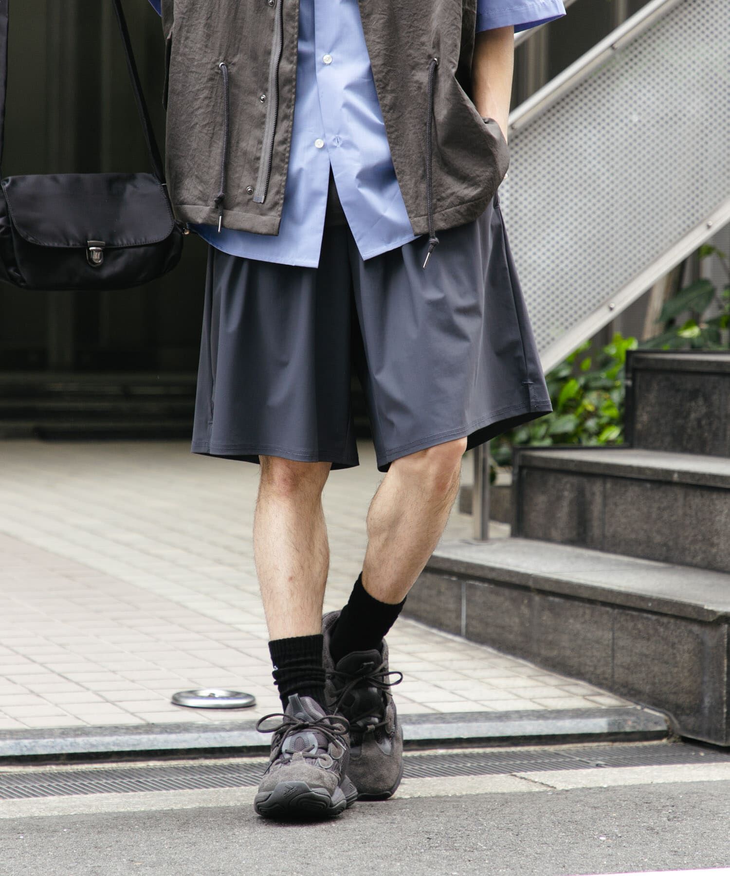 SENSE OF PLACE by URBAN RESEARCH「4WAYストレッチショートパンツ」|その他|チャコールグレー