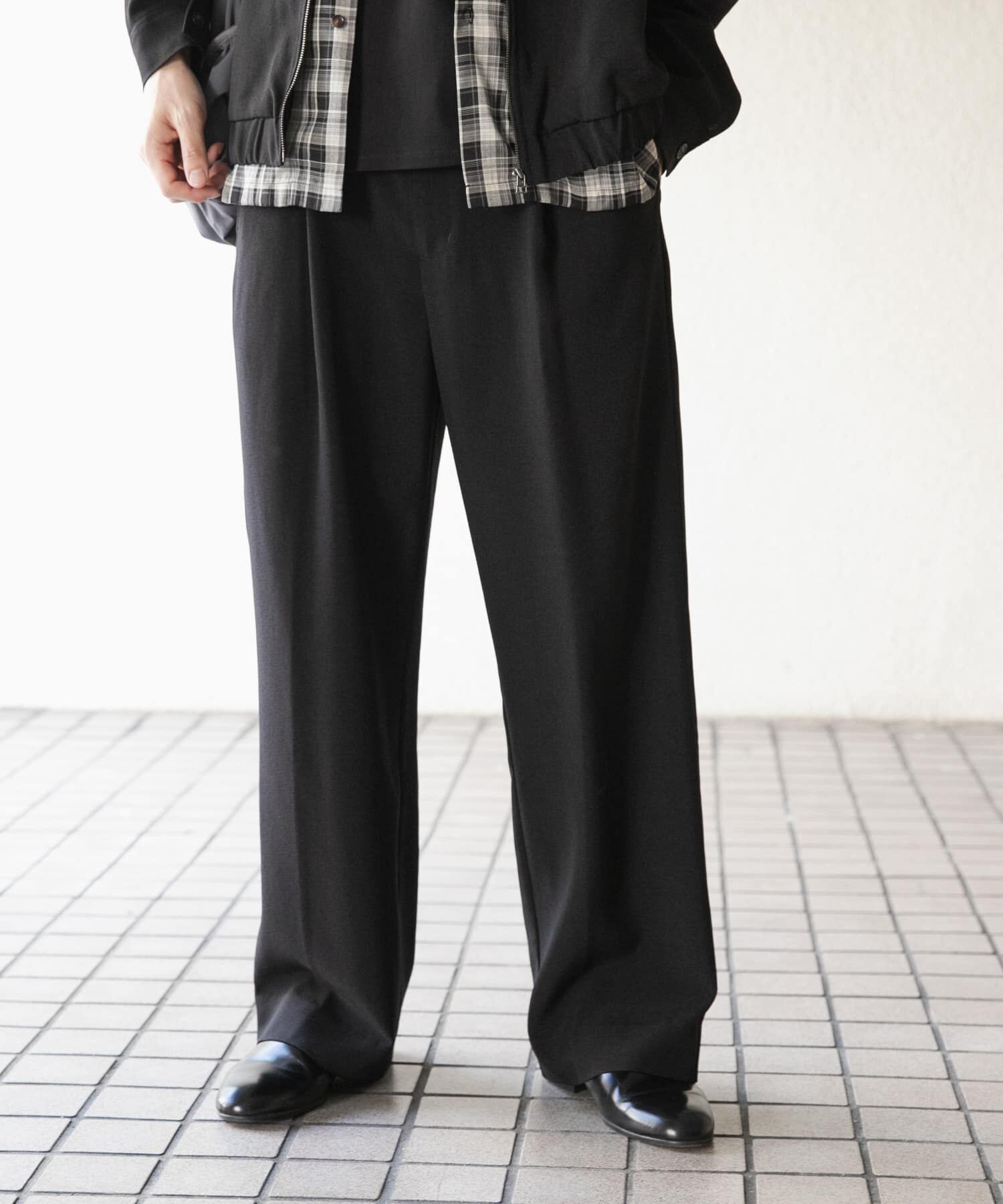 SENSE OF PLACE by URBAN RESEARCH「『UR TECH DRYLUXE』 リネンライクワイドパンツ」|その他|