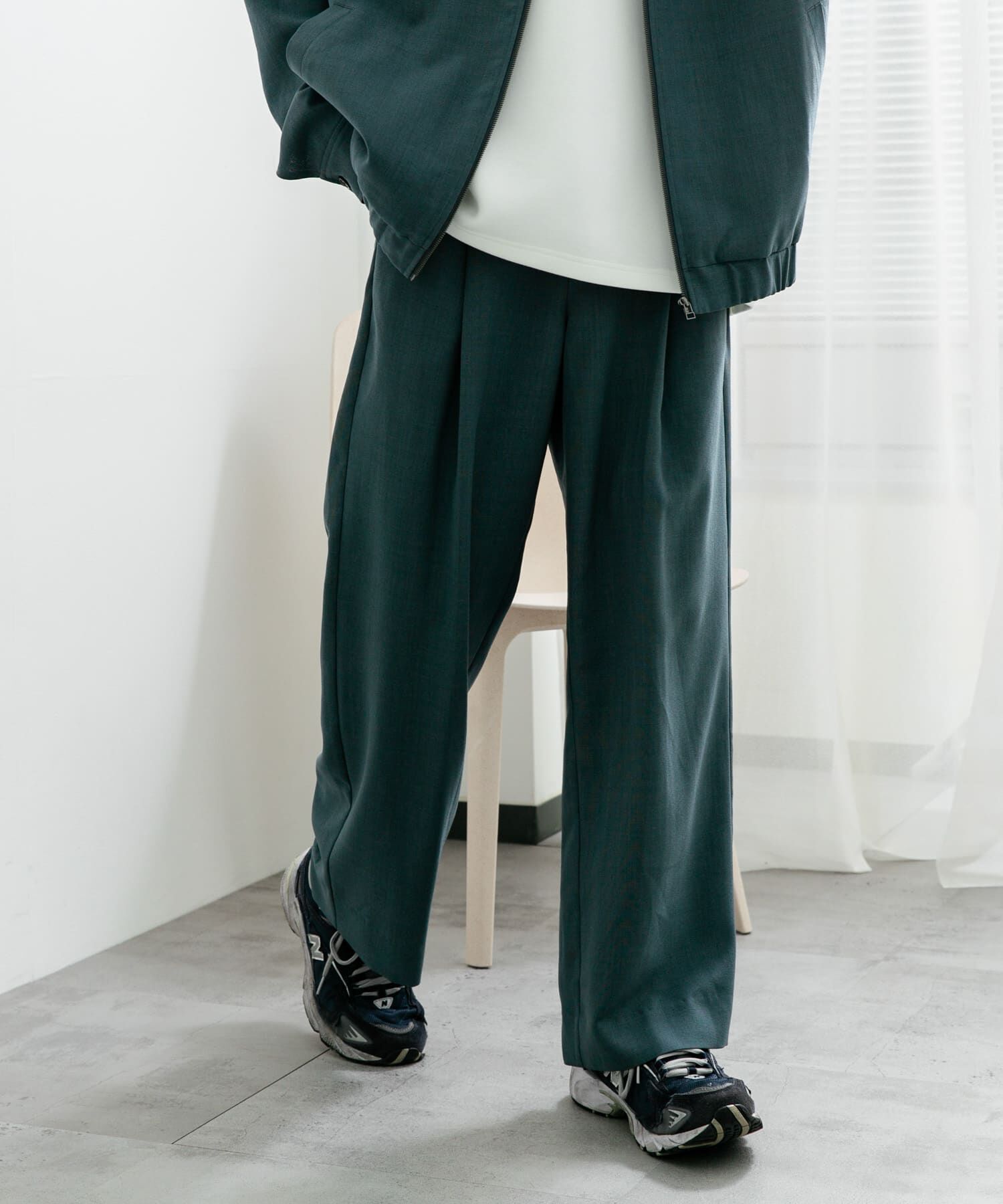 SENSE OF PLACE by URBAN RESEARCH「『UR TECH DRYLUXE』 リネンライクワイドパンツ」|その他|