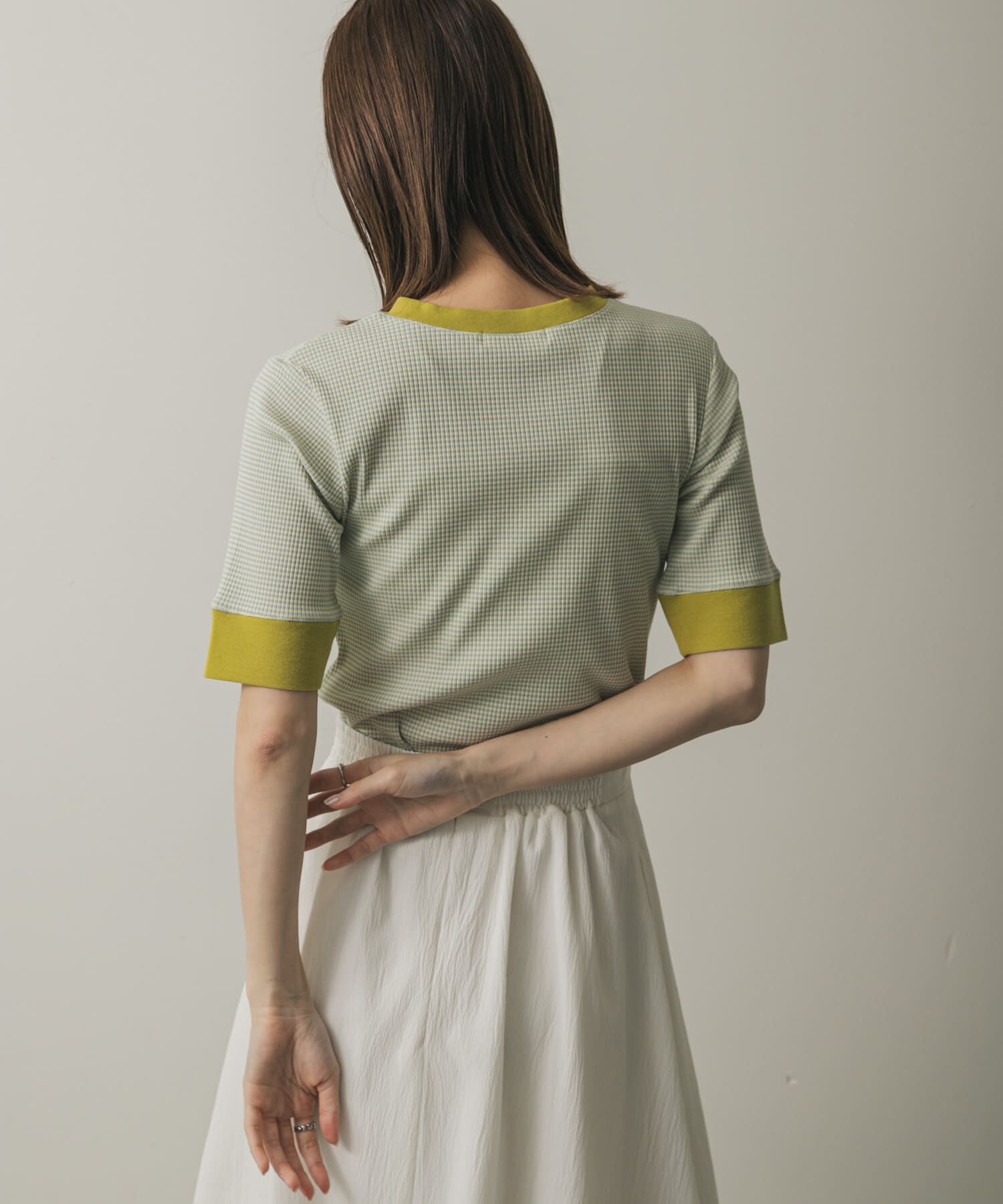 SENSE OF PLACE by URBAN RESEARCH「『一部WEB限定カラー』クルーネックリンガーボーダーTシャツ(5分袖)」|Tシャツ・カットソー|