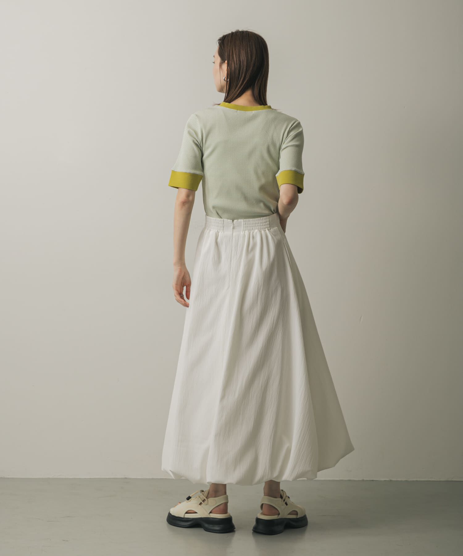 SENSE OF PLACE by URBAN RESEARCH「『一部WEB限定カラー』クルーネックリンガーボーダーTシャツ(5分袖)」|Tシャツ・カットソー|