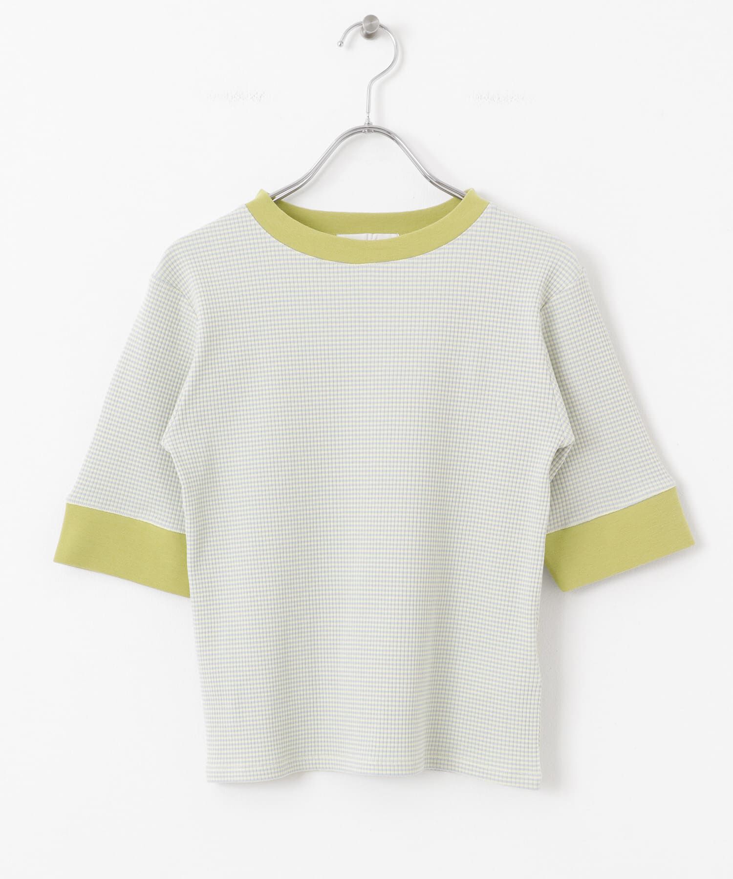 SENSE OF PLACE by URBAN RESEARCH「『一部WEB限定カラー』クルーネックリンガーボーダーTシャツ(5分袖)」|Tシャツ・カットソー|