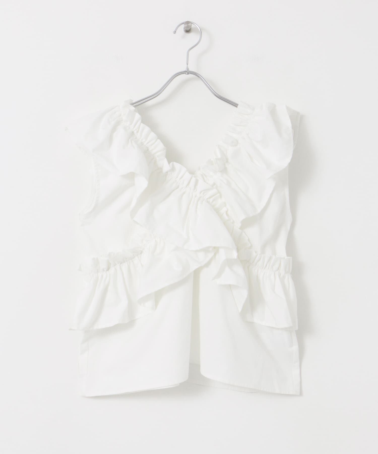 SENSE OF PLACE by URBAN RESEARCH「2WAYフリルノースリーブブラウス」|シャツ・ブラウス|