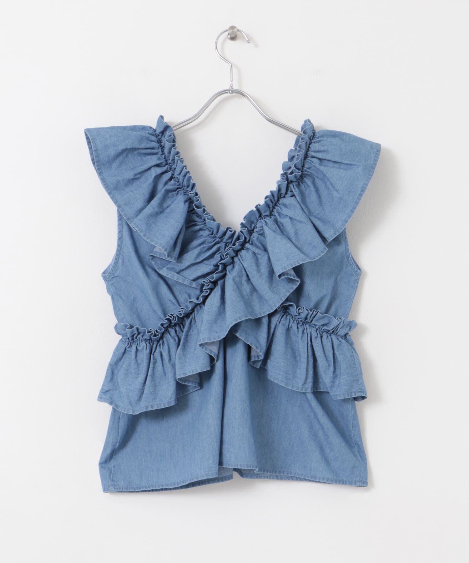 SENSE OF PLACE by URBAN RESEARCH「2WAYフリルノースリーブブラウス」|シャツ・ブラウス|