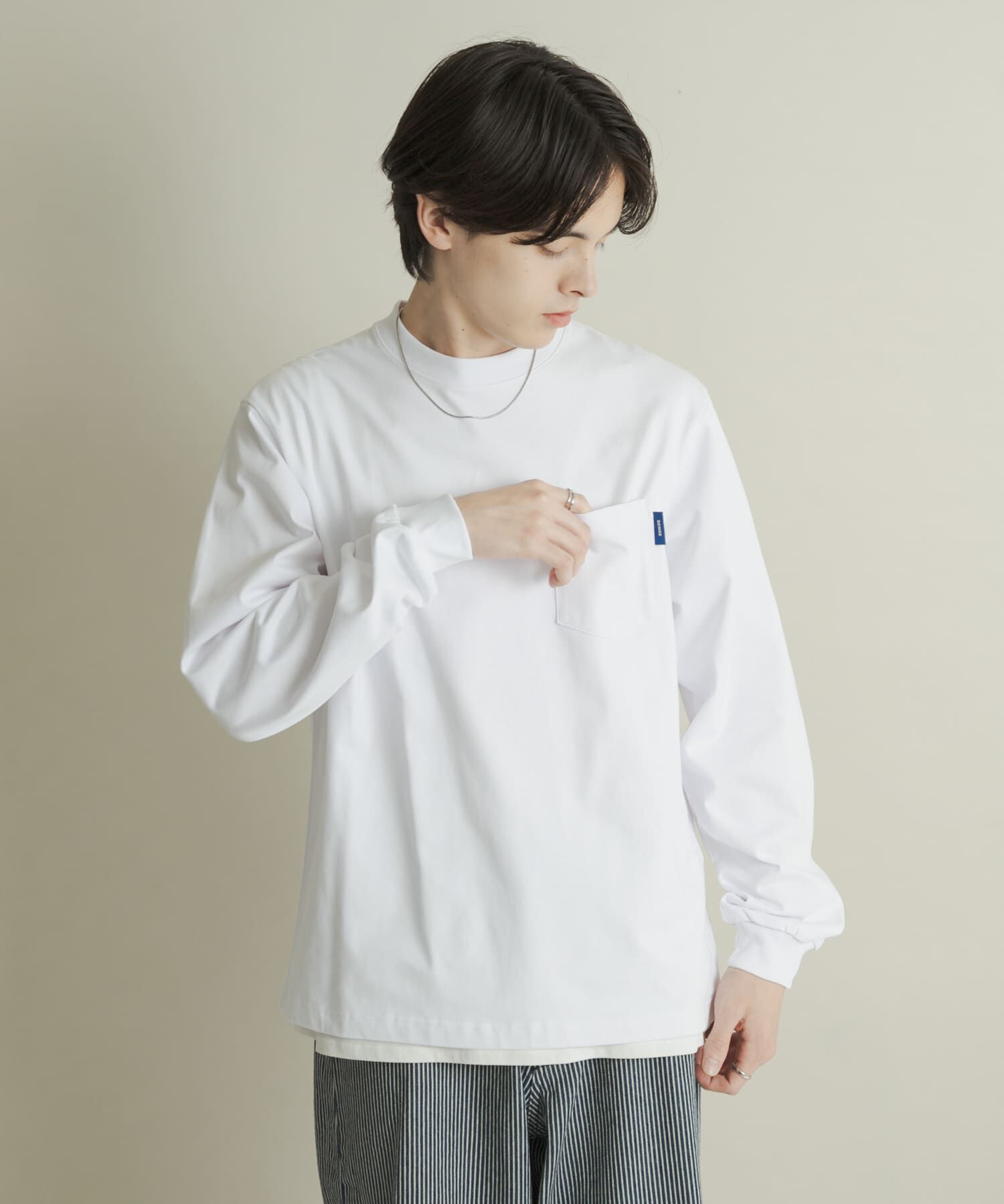 SENSE OF PLACE by URBAN RESEARCH「コットンクルーネックロングスリーブTシャツ」|Tシャツ・カットソー|