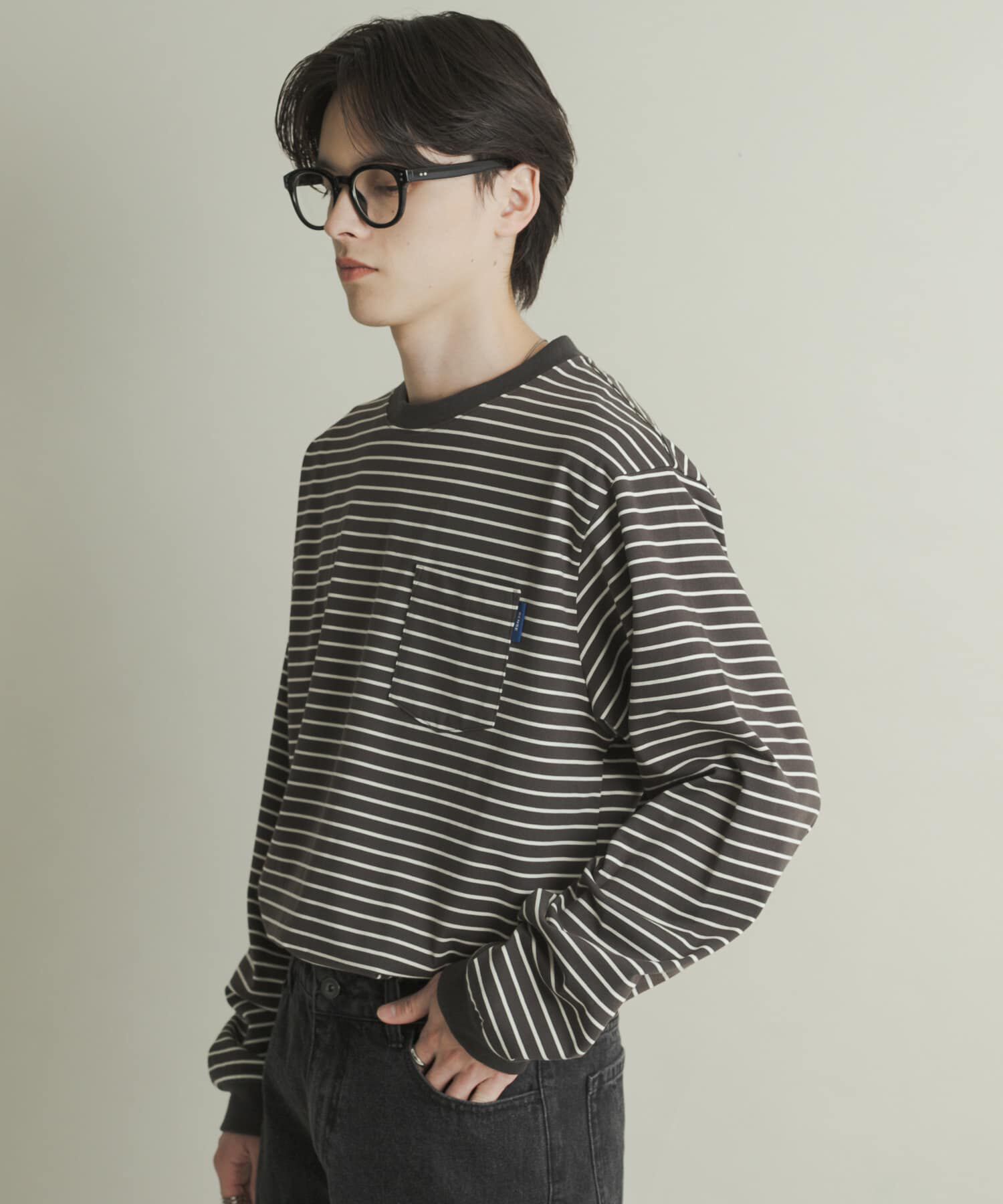 SENSE OF PLACE by URBAN RESEARCH「コットンクルーネックロングスリーブTシャツ」|Tシャツ・カットソー|