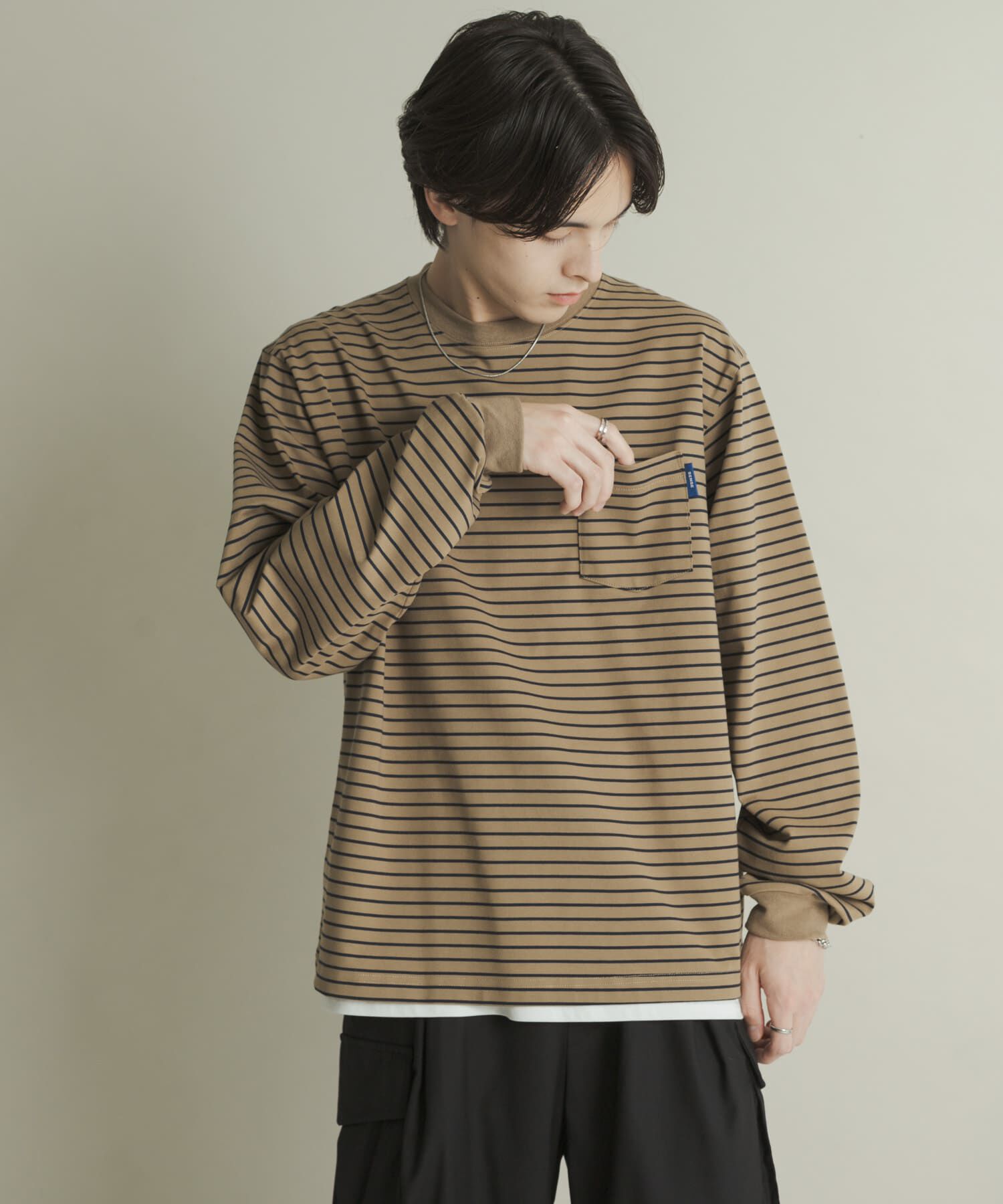 SENSE OF PLACE by URBAN RESEARCH「コットンクルーネックロングスリーブTシャツ」|Tシャツ・カットソー|