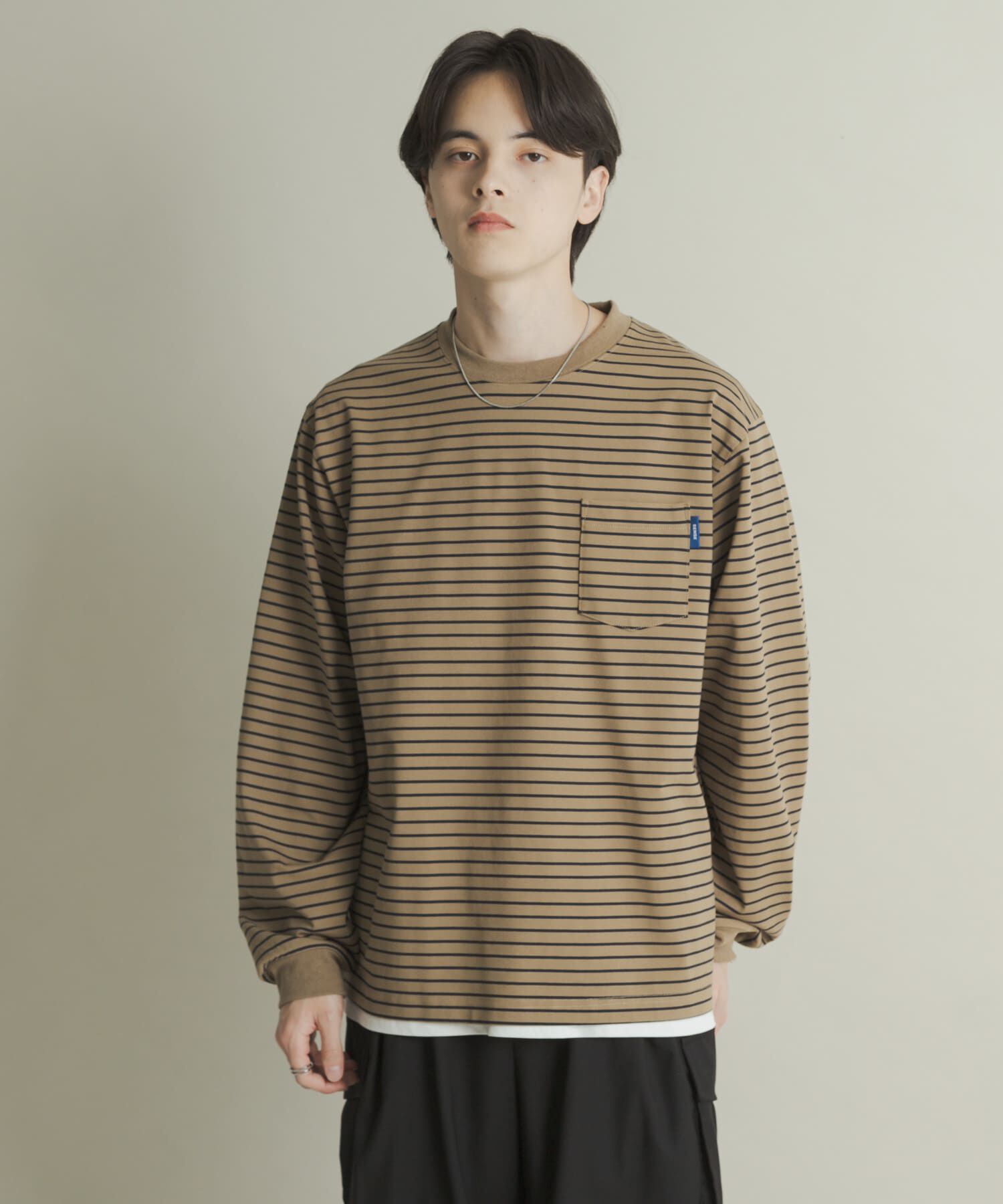 SENSE OF PLACE by URBAN RESEARCH「コットンクルーネックロングスリーブTシャツ」|Tシャツ・カットソー|