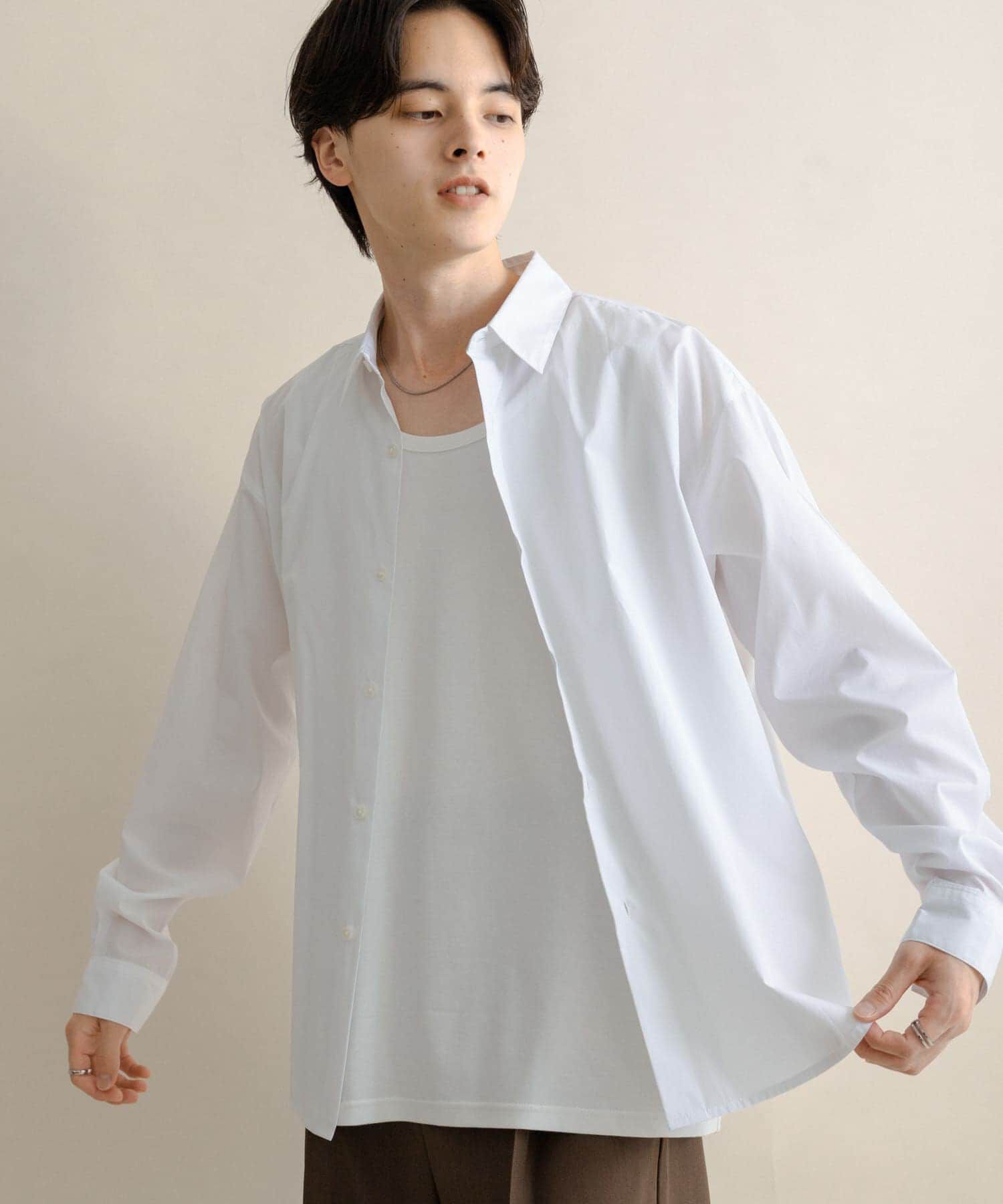 SENSE OF PLACE by URBAN RESEARCH「『WEB/一部店舗限定』コンフォートレギュラーカラーシャツ」|シャツ・ブラウス|