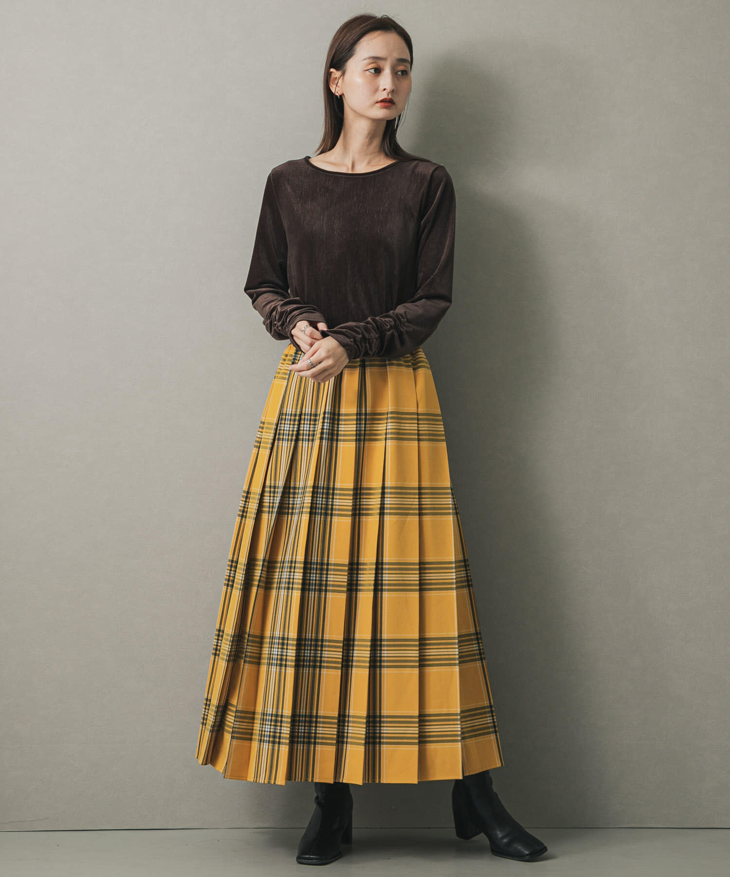 SENSE OF PLACE by URBAN RESEARCH「チェックプリーツスカート」|スカート|