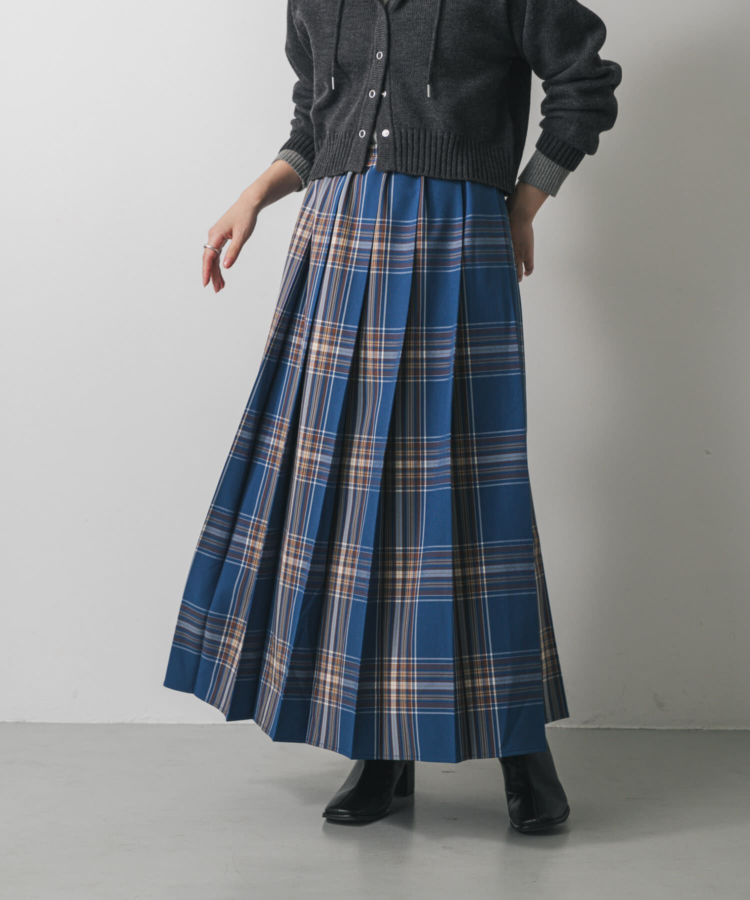 SENSE OF PLACE by URBAN RESEARCH「チェックプリーツスカート」|スカート|