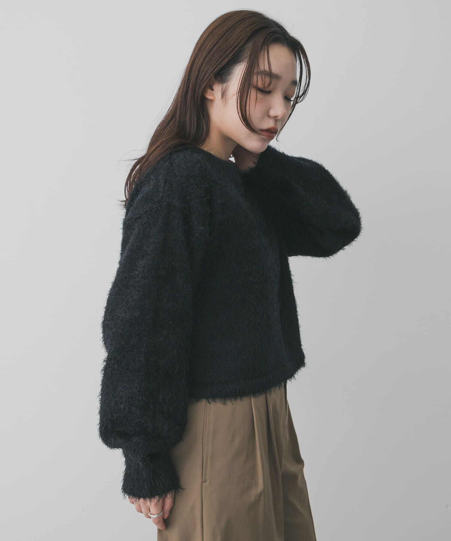 SENSE OF PLACE by URBAN RESEARCH「クロップドシャギーセーター」|ニット・セーター|