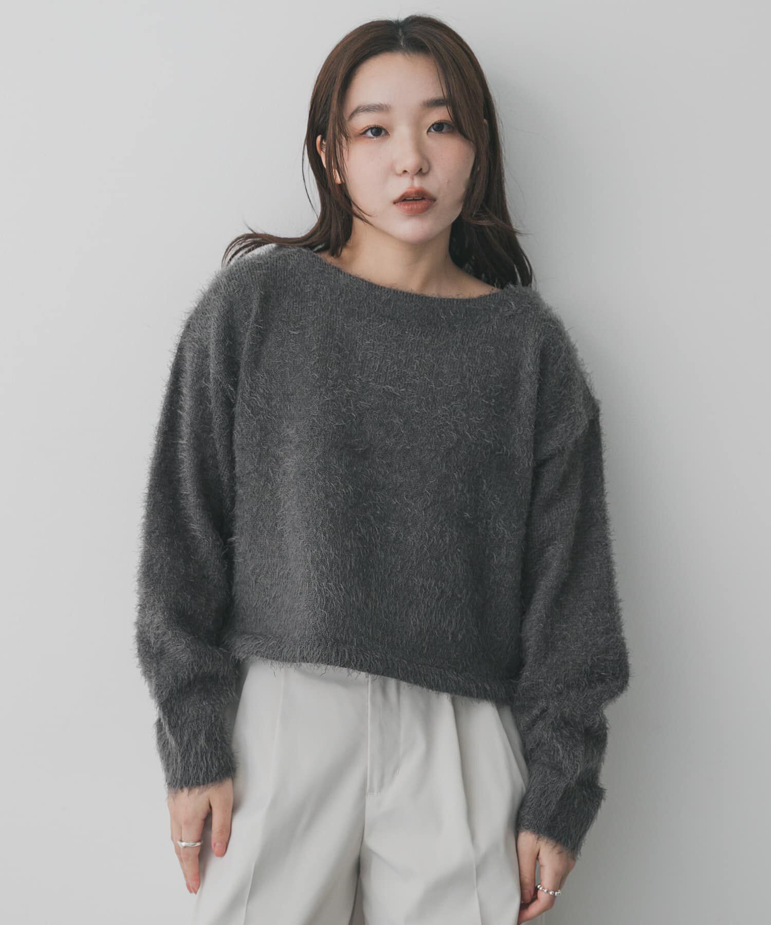 SENSE OF PLACE by URBAN RESEARCH「クロップドシャギーセーター」|ニット・セーター|