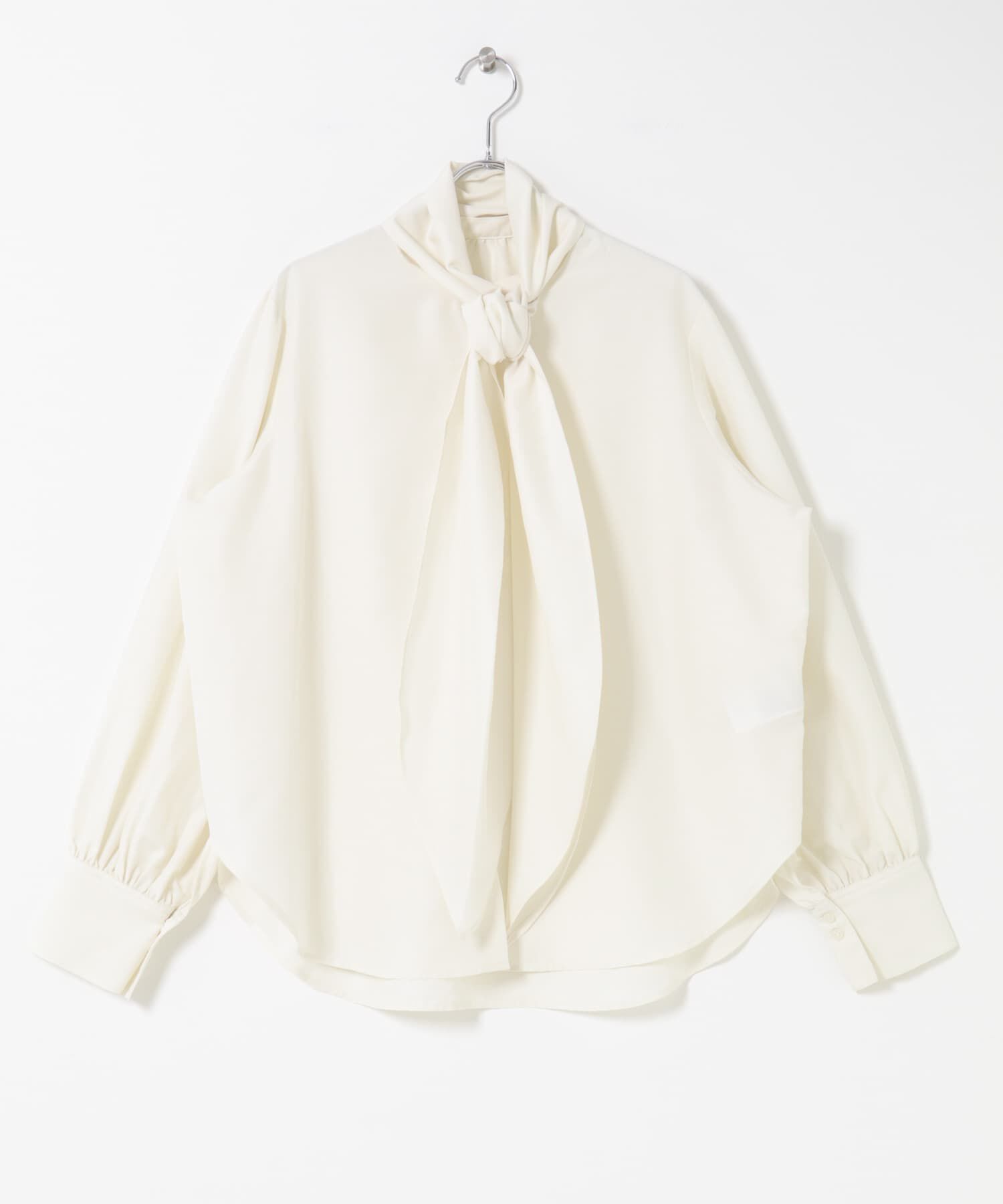 SENSE OF PLACE by URBAN RESEARCH「『イージーケア』ボウタイリボンブラウス」|シャツ・ブラウス|