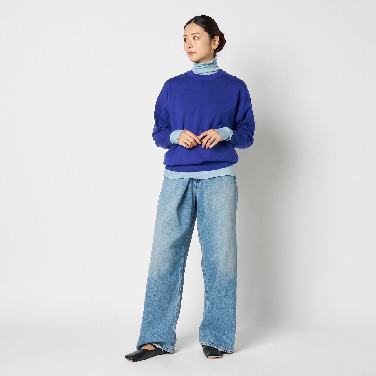 HELIOPOLE「HELIOPOLE 【smooth skin series】CASHCOTTON TURTLE」|Tシャツ・カットソー|