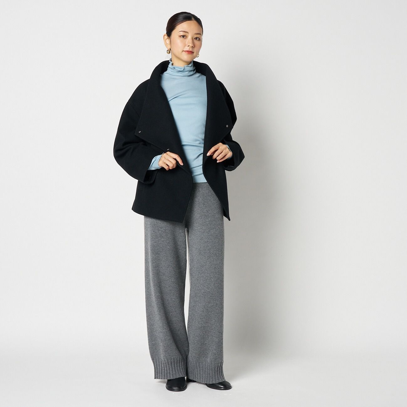 HELIOPOLE「HELIOPOLE 【smooth skin series】CASHCOTTON TURTLE」|Tシャツ・カットソー|