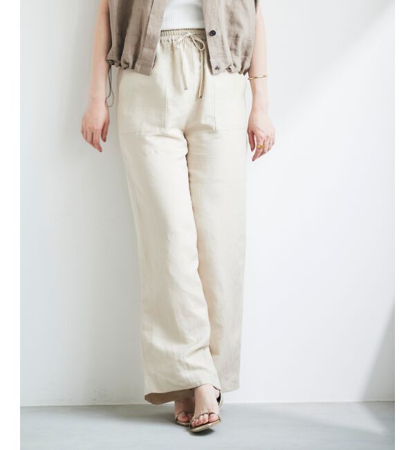 le.coeur blanc「レーヨン麻イージーパンツ」|その他|