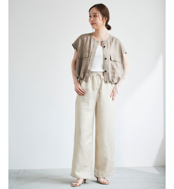 le.coeur blanc「レーヨン麻イージーパンツ」|その他|