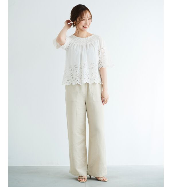 le.coeur blanc「レーヨン麻イージーパンツ」|その他|