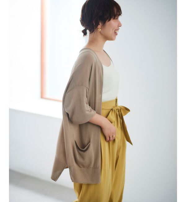 le.coeur blanc「カシリーレーヨンカーディガン」|ニット・セーター|