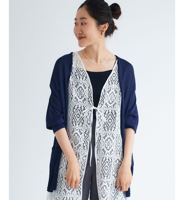 le.coeur blanc「カシリーレーヨンカーディガン」|ニット・セーター|