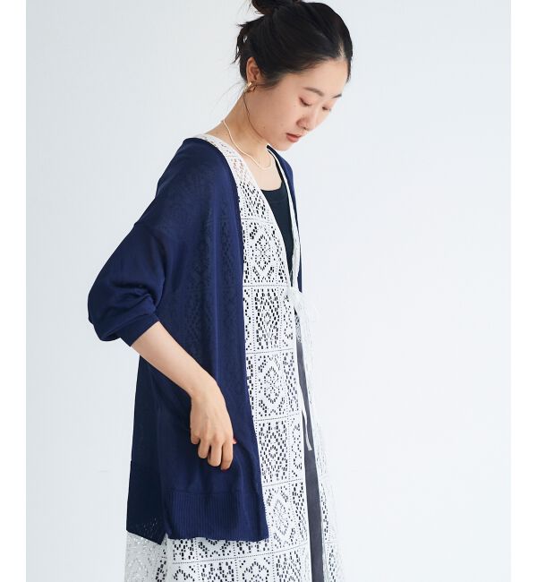 le.coeur blanc「カシリーレーヨンカーディガン」|ニット・セーター|