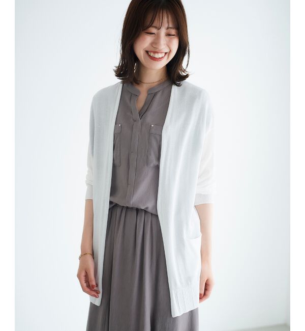 le.coeur blanc「カシリーレーヨンカーディガン」|ニット・セーター|