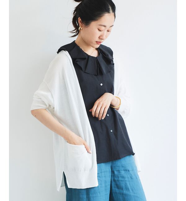 le.coeur blanc「カシリーレーヨンカーディガン」|ニット・セーター|