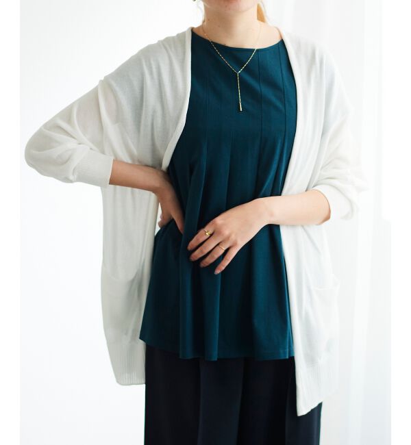 le.coeur blanc「カシリーレーヨンカーディガン」|ニット・セーター|