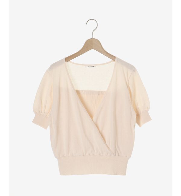 le.coeur blanc「カシュクールニットプルオーバー」|ニット・セーター|