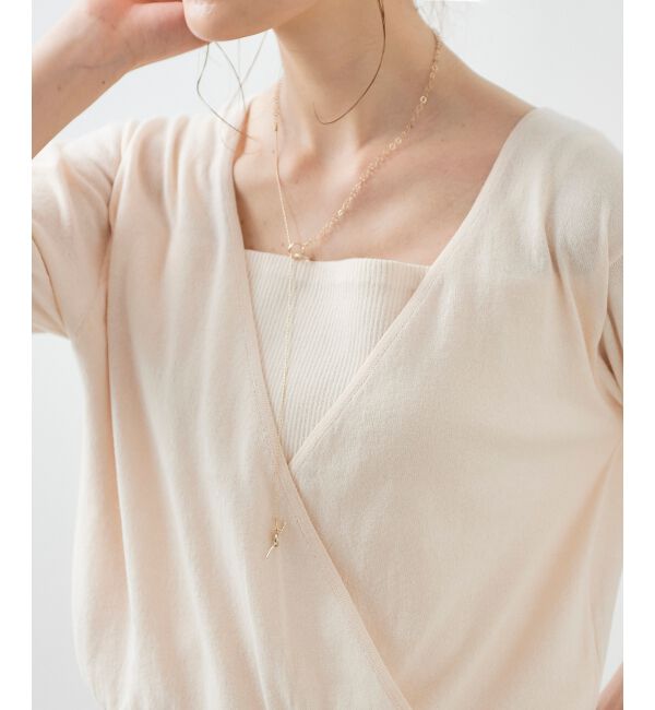 le.coeur blanc「カシュクールニットプルオーバー」|ニット・セーター|