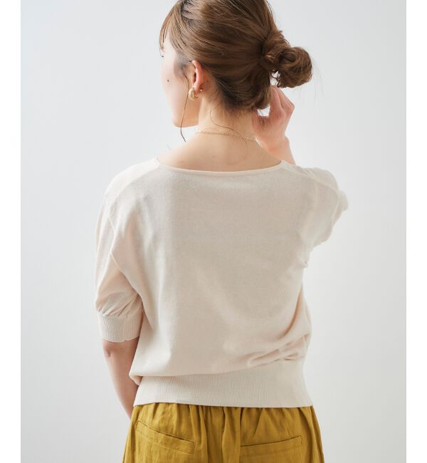 le.coeur blanc「カシュクールニットプルオーバー」|ニット・セーター|