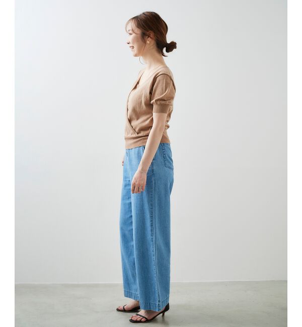 le.coeur blanc「カシュクールニットプルオーバー」|ニット・セーター|