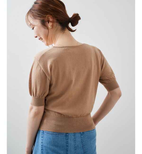 le.coeur blanc「カシュクールニットプルオーバー」|ニット・セーター|