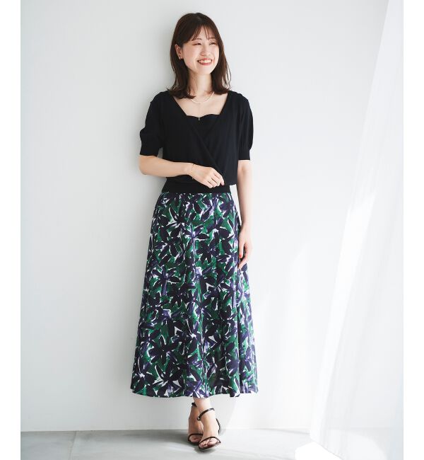 le.coeur blanc「カシュクールニットプルオーバー」|ニット・セーター|