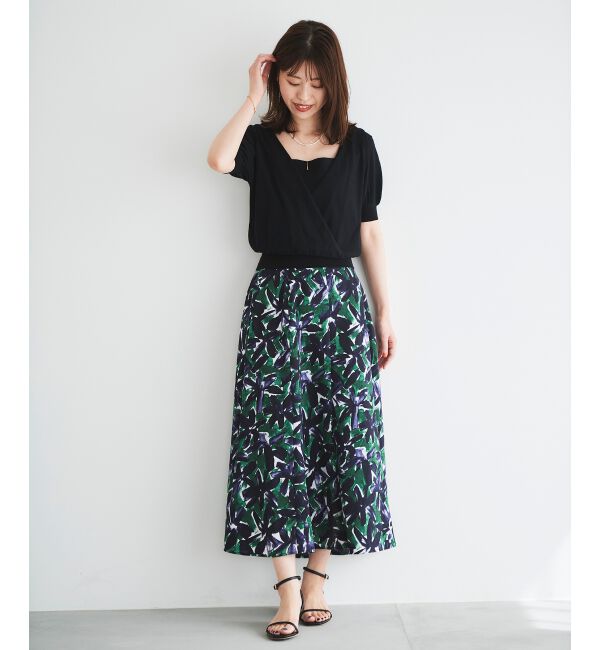 le.coeur blanc「カシュクールニットプルオーバー」|ニット・セーター|