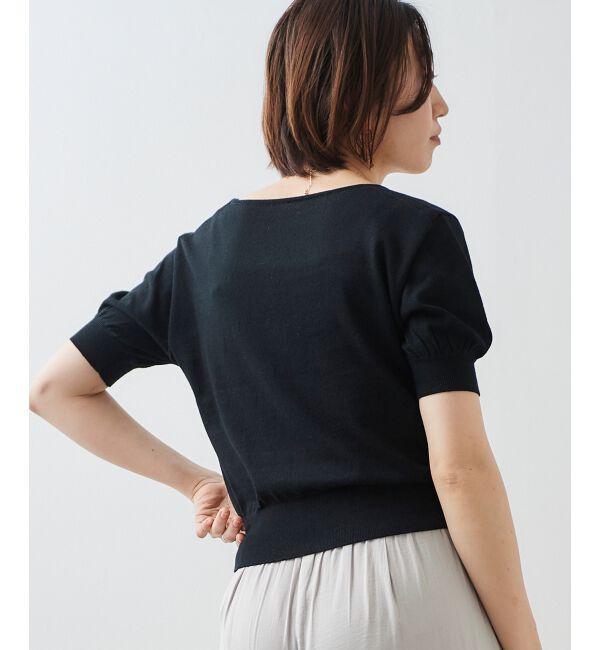 le.coeur blanc「カシュクールニットプルオーバー」|ニット・セーター|