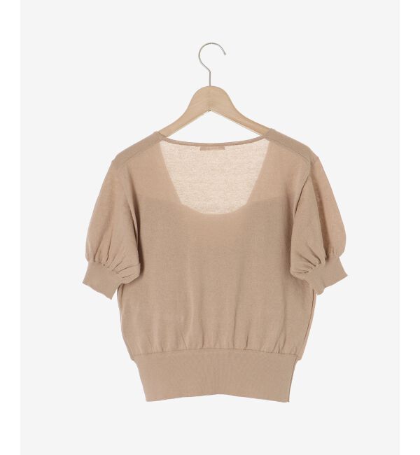 le.coeur blanc「カシュクールニットプルオーバー」|ニット・セーター|