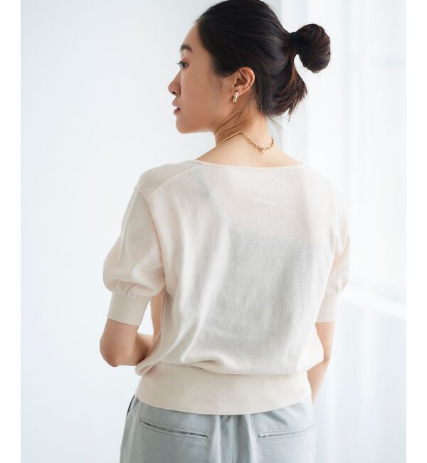 le.coeur blanc「カシュクールニットプルオーバー」|ニット・セーター|