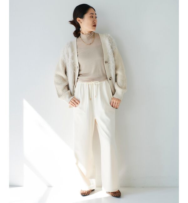 le.coeur blanc「《手洗い可能》コスミカルウォームイージーワイドパンツ」|その他|