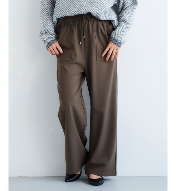 le.coeur blanc「《手洗い可能》コスミカルウォームイージーワイドパンツ」|その他|